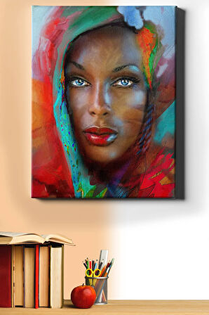 Sayılarla Boyama Seti Kasnaklı Mavi Bakışlar 40 X 50 Cm