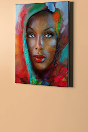 Sayılarla Boyama Seti Kasnaklı Mavi Bakışlar 40 X 50 Cm