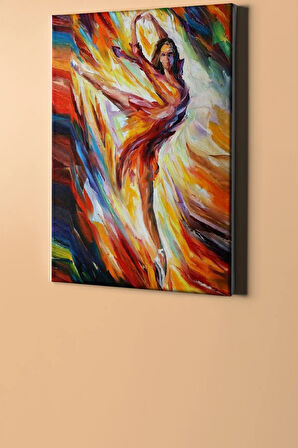 Sayılarla Boyama Seti Kasnaklı Renlerle Bale 50 X 65 Cm