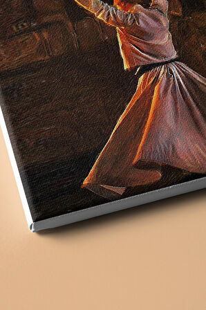 Sayılarla Boyama Seti Kasnaklı Üç Semazen 60 X 75 Cm