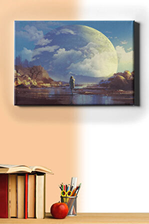 Sayılarla Boyama Seti Kasnaklı Fantazi Gökyüzü 2 50 X 65 Cm