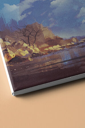 Sayılarla Boyama Seti Kasnaklı Fantazi Gökyüzü 2 60 X 75 Cm