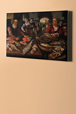 Sayılarla Boyama Seti Kasnaklı Balık Pazarı 60 X 75 Cm