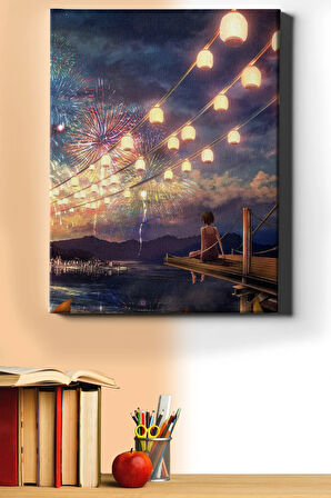 Sayılarla Boyama Seti Kasnaklı Işıklı Manzara 50 X 65 Cm