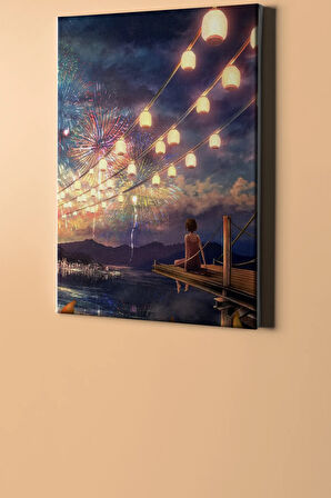 Sayılarla Boyama Seti Kasnaklı Işıklı Manzara 50 X 65 Cm
