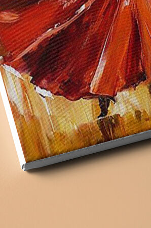Sayılarla Boyama Seti Kasnaklı Kırmızılı Balerin 2 40 X 50 Cm