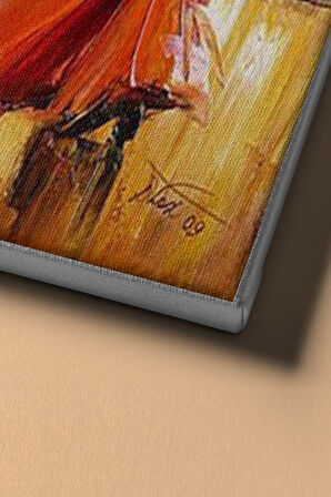 Sayılarla Boyama Seti Kasnaklı Kırmızılı Balerin 2 60 X 75 Cm