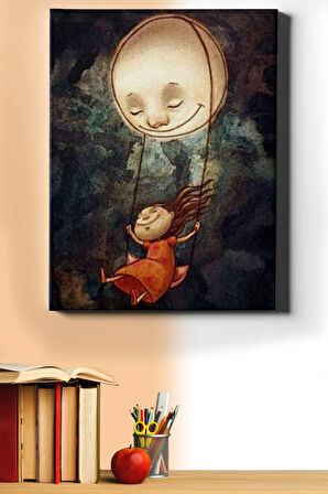 Sayılarla Boyama Seti Kasnaklı Ayda Salıncak 40 X 50 Cm