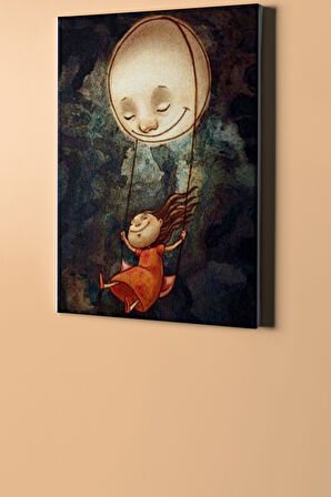 Sayılarla Boyama Seti Kasnaklı Ayda Salıncak 40 X 50 Cm