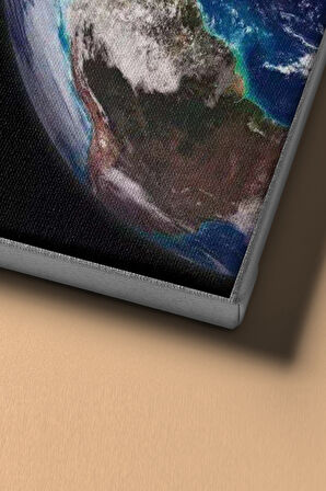 Sayılarla Boyama Seti Kasnaklı Dünya'ya Bakış 60 X 75 Cm