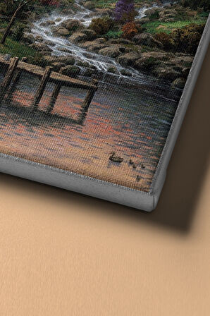 Sayılarla Boyama Seti Kasnaklı Orman Evi 50 X 65 Cm