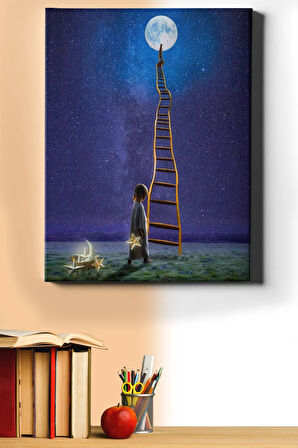 Sayılarla Boyama Seti Kasnaklı Gökyüzünü Süslemek 60 X 75 Cm