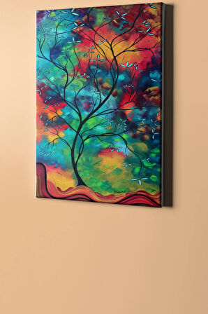 Sayılarla Boyama Seti Kasnaklı Göğü Boyayan Ağaç 50 X 65 Cm