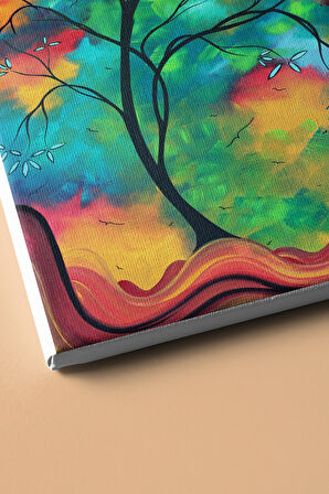 Sayılarla Boyama Seti Kasnaklı Göğü Boyayan Ağaç 50 X 65 Cm