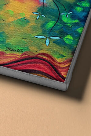 Sayılarla Boyama Seti Kasnaklı Göğü Boyayan Ağaç 60 X 75 Cm