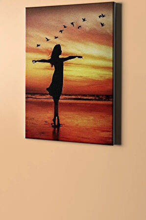 Sayılarla Boyama Seti Kasnaklı Sahilde Sevinç 60 X 75 Cm