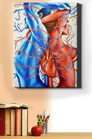 Sayılarla Boyama Seti Kasnaklı Can Damarı 60 X 75 Cm