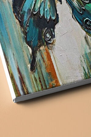 Sayılarla Boyama Seti Kasnaklı Mavi Kelebeğin Uyanışı 40 X 50 Cm