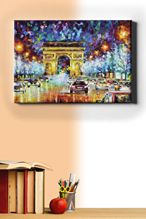 Sayılarla Boyama Seti Kasnaklı Paris Şehir Işıkları 60 X 75 Cm