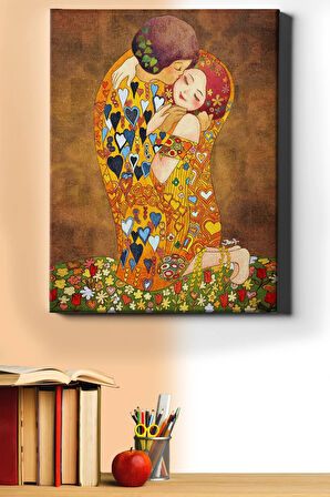 Sayılarla Boyama Seti Kasnaklı Klımt Öpücük 50 X 65 Cm
