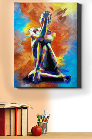 Sayılarla Boyama Seti Kasnaklı Egzotik Kadın 60 X 75 Cm