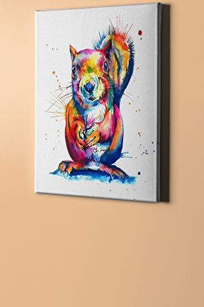 Sayılarla Boyama Seti Kasnaklı Şaşkın Sincap 60 X 75 Cm