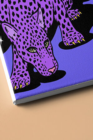 Sayılarla Boyama Seti Kasnaklı Leoparın Uzay Yolculuğu 40 X 50 Cm