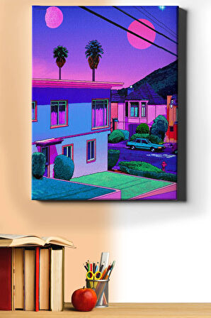 Sayılarla Boyama Seti Kasnaklı Pıxel Şehir 60 X 75 Cm