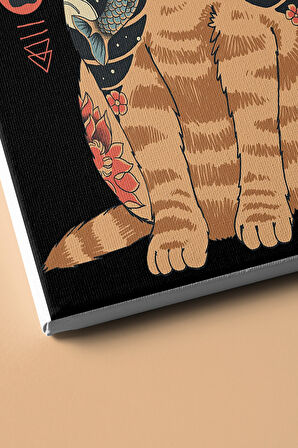 Sayılarla Boyama Seti Kasnaklı Samuray Kedi 50 X 65 Cm