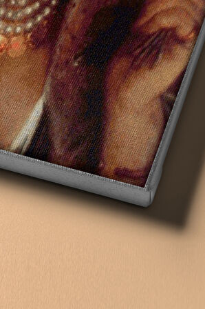 Sayılarla Boyama Seti Kasnaklı Beyaz Leylaklı Kız 60 X 75 Cm