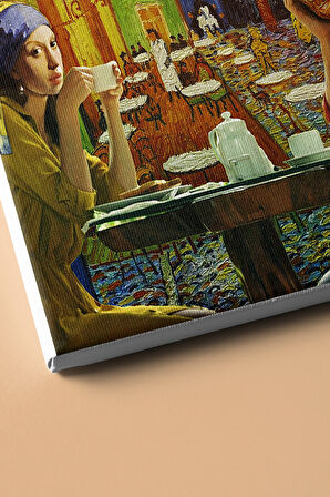 Sayılarla Boyama Seti Kasnaklı Van Gogh'la Kahve 40 X 50 Cm