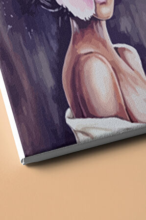 Sayılarla Boyama Seti Kasnaklı Gül Kadın 2 60 X 75 Cm