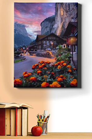 Sayılarla Boyama Seti Kasnaklı Uzak Kasaba 40 X 50 Cm
