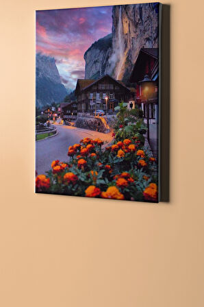 Sayılarla Boyama Seti Kasnaklı Uzak Kasaba 40 X 50 Cm