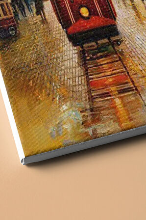 Sayılarla Boyama Seti Kasnaklı Tramvayı Beklerken 60 X 75 Cm