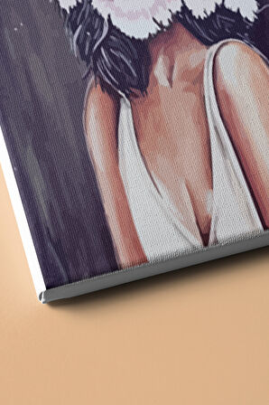 Sayılarla Boyama Seti Kasnaklı Gül Kadın 3 60 X 75 Cm