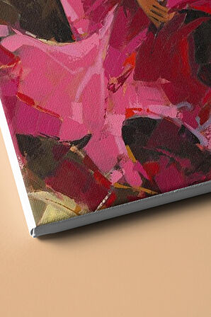 Sayılarla Boyama Seti Kasnaklı Pembe Elbiseli Kadın 60 X 75 Cm