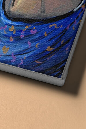 Sayılarla Boyama Seti Kasnaklı Sarı Şapkalı Kadın 60 X 75 Cm