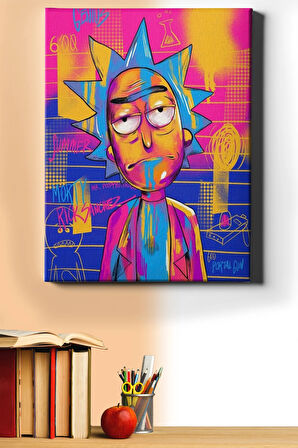 Sayılarla Boyama Seti Kasnaklı Rıck Ve Morty 60 X 75 Cm