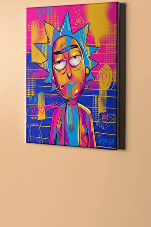 Sayılarla Boyama Seti Kasnaklı Rıck Ve Morty 60 X 75 Cm