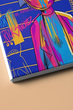 Sayılarla Boyama Seti Kasnaklı Rıck Ve Morty 60 X 75 Cm