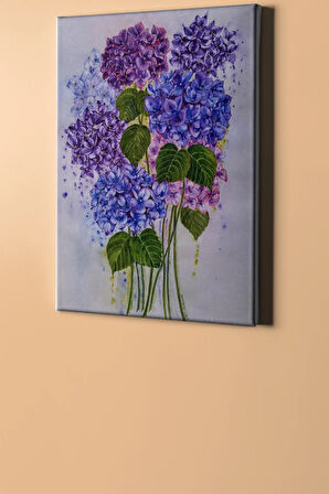 Sayılarla Boyama Seti Kasnaklı Ortancalar 50 X 65 Cm