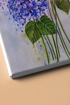 Sayılarla Boyama Seti Çerçevesiz Ortancalar 60 X 75 Cm