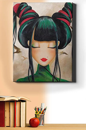 Sayılarla Boyama Seti Kasnaklı Japon Kızın Düşü 40 X 50 Cm