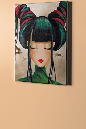 Sayılarla Boyama Seti Kasnaklı Japon Kızın Düşü 40 X 50 Cm