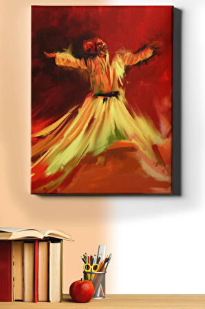 Sayılarla Boyama Seti Kasnaklı Semazenin Gecesi 60 X 75 Cm