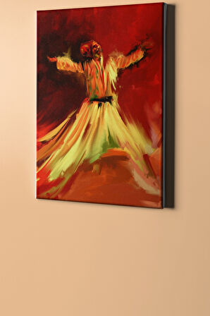 Sayılarla Boyama Seti Kasnaklı Semazenin Gecesi 60 X 75 Cm