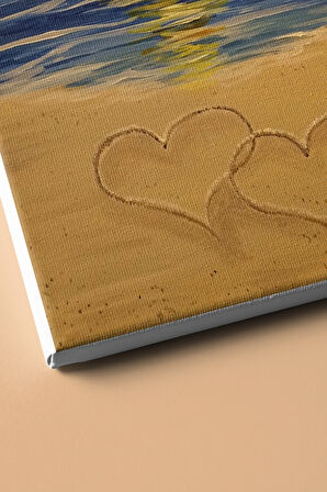 Sayılarla Boyama Seti Kasnaklı Aşk Plajı 60 X 75 Cm