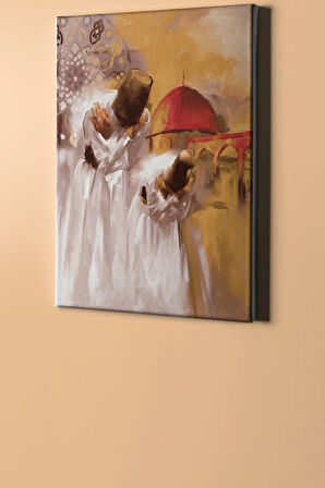 Sayılarla Boyama Seti Kasnaklı Semazen Selamı 60 X 75 Cm