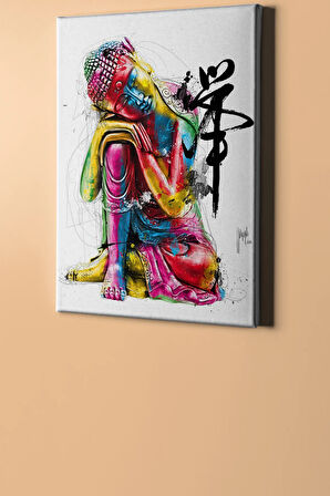 Sayılarla Boyama Seti Kasnaklı Renkli Buda 60 X 75 Cm